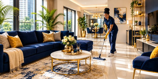 Clean, tidy home interior
