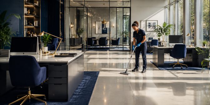 Tidy, professional office space